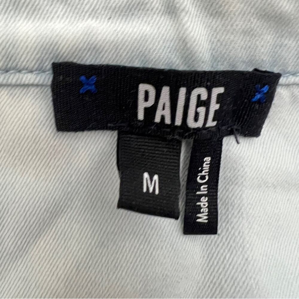 PAIGE Callan light wash denim jean dress in Cadie size medium M (no belt) B127 - Picture 3 of 5